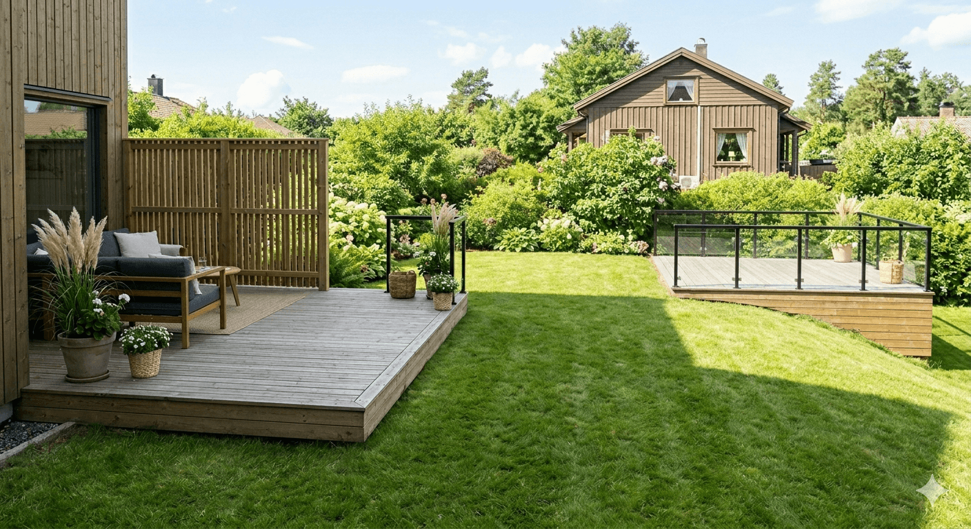 Kan du bygge terrasse uten å søke? Dette må du vite før du bygger